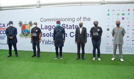 People meeting at a Lagos state government event